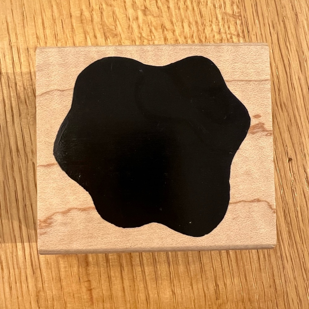 1998 DeNami Design Wood Mounted Rubber Stamp
Solid Wavy Edge Accent
